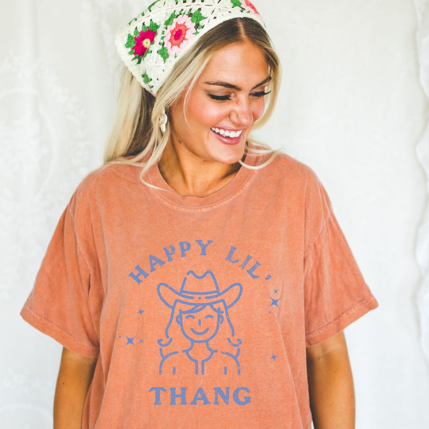 Happy Lil' Thang Tee (blue)