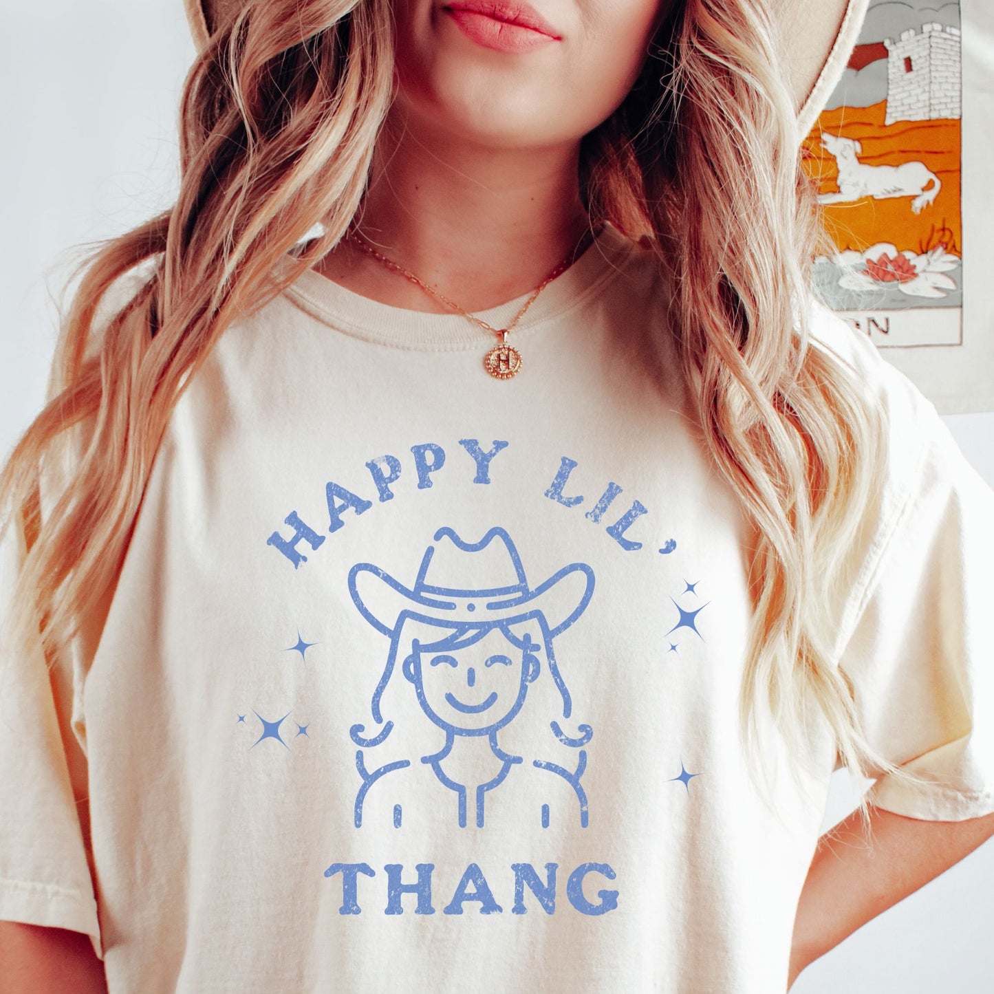 Happy Lil' Thang Tee (blue)