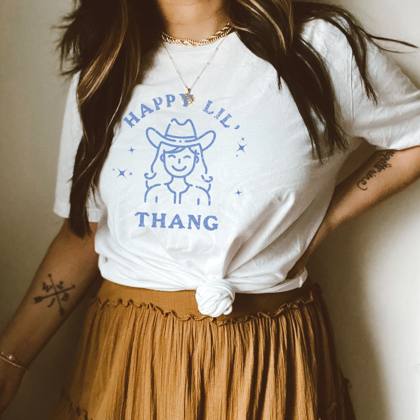 Happy Lil' Thang Tee (blue)